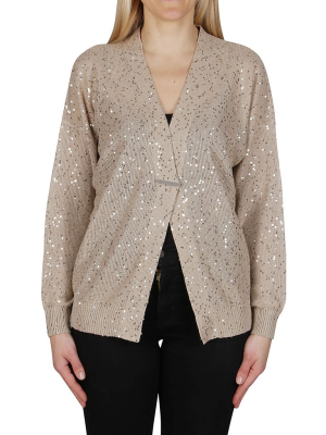 Brunello Cucinelli Sequins Knit Cardigan