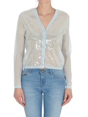 Tory Burch Sequin Front Simone Cardigan