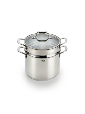 T-fal Simply Cook Stainless Steel 7qt Covered Stock Pot With Pasta Insert