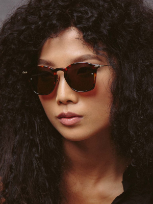 Mila A Square Sunglasses In Tortoiseshell