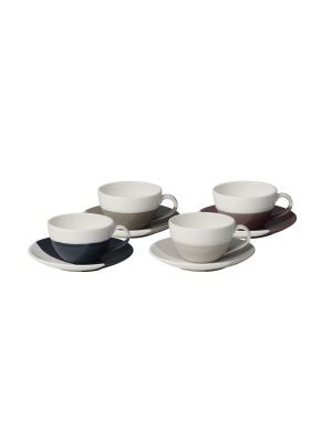 Coffee Studio Flat White Cup & Saucer (set Of 4)