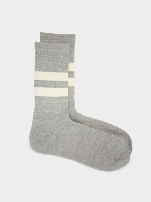 Rototo Organic Cotton Special Trio Sock In Mix Grey