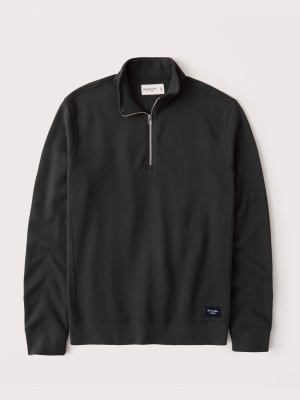 Half-zip Mock Sweatshirt