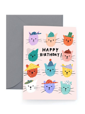 Cat Pals Birthday Card