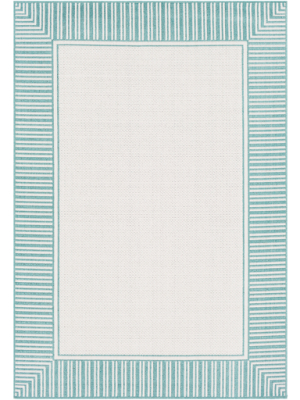 Alfresco Rug In Teal & White