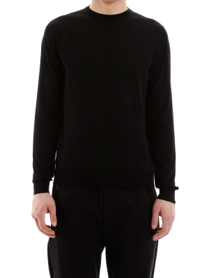 Prada Knitted Crew Neck Sweater