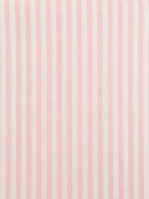 Classic Stripe In Peach Blush Bedding Swatch