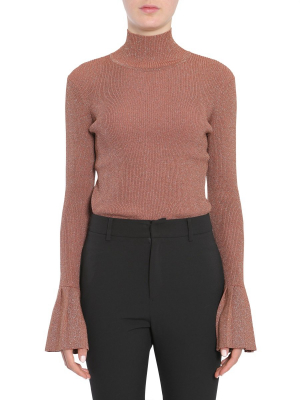 Carven Flared Sleeve Turtleneck Jumper