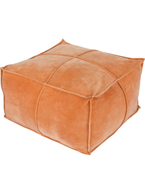 Conner Pouf Burnt Orange