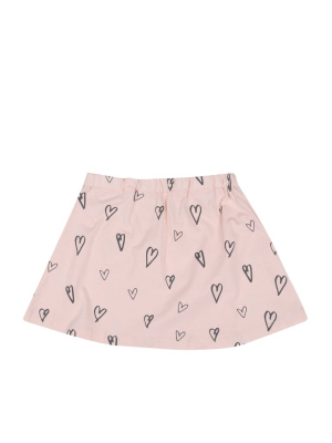 Skirt Hearts Soft Pink