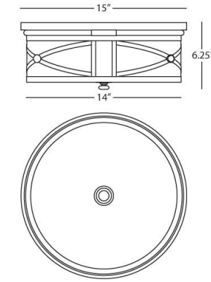 Chase Flush Mount In Various Finishes And Shades