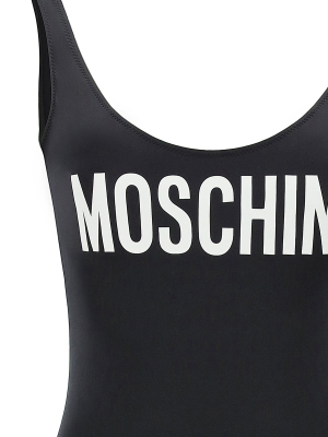 Moschino Logo Print Swimsuit