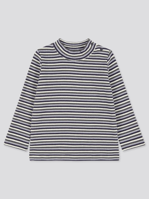 Toddler Ribbed High-neck Long-sleeve T-shirt (online Exclusive)