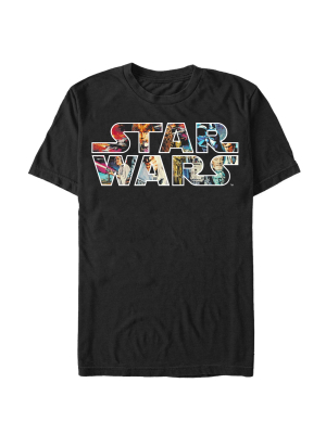 Men's Star Wars Classic Poster Logo T-shirt