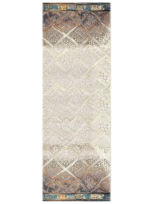 Loloi Mika Indoor/outdoor Rug - Ivory/mediterranean