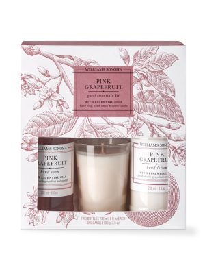 Williams Sonoma Pink Grapefruit Guest Set