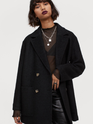 Wool-blend Coat