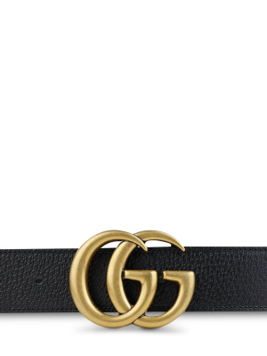 Double G Buckle Marmont Leather Belt