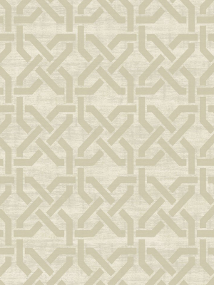 Nouveau Trellis Wallpaper In Camel From The Nouveau Collection By Wallquest