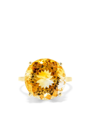 Effy 14k Yellow Gold Citrine Ring, 12.54 Tcw