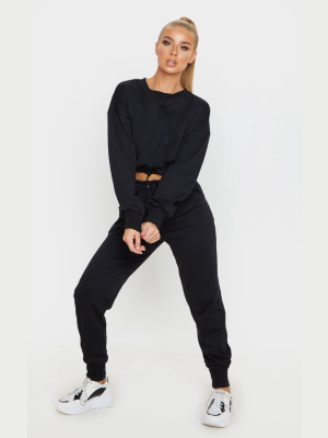 Black Basic Gym Sweat Jogger