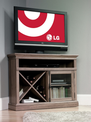 Barrister Lane Corner Entertainment Stand Salt Oak 43" (fits Tv Up To 42") - Sauder