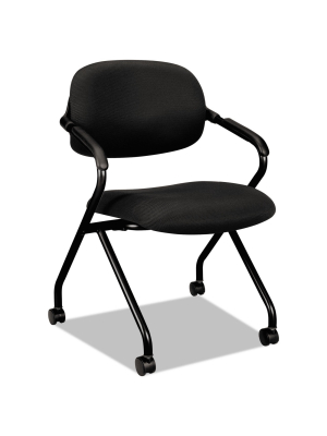 Basyx Vl303 Series Nesting Arm Chair Black/black Vl303mm10t