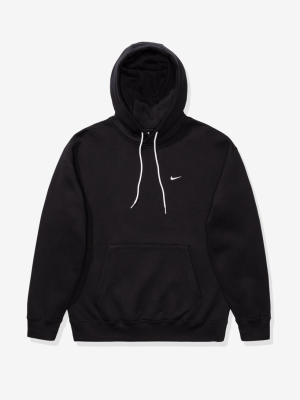 Nike Solo Swoosh Hw Bb Hoodie - Black/ White