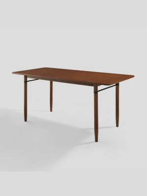 68" Contemporary Tapered Leg Elegant Dining Table - Saracina Home