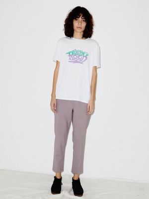 Pull-on Trouser In Pink Melange