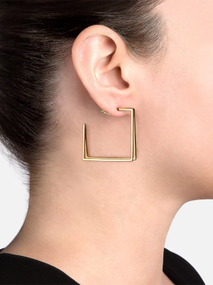 Axis Earrings, Gold Vermeil