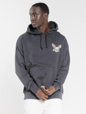 Troubled Paradise Slouch Pull On Hood - Dark Navy