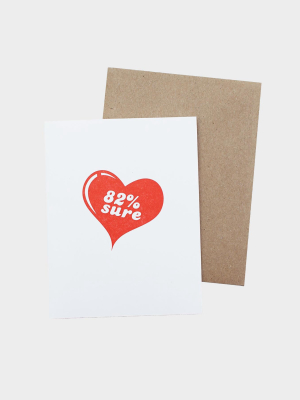 82% Sure Card