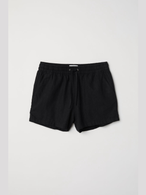 Linen-blend Shorts