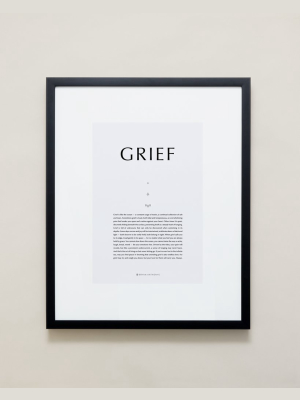 Grief Iconic Framed Print