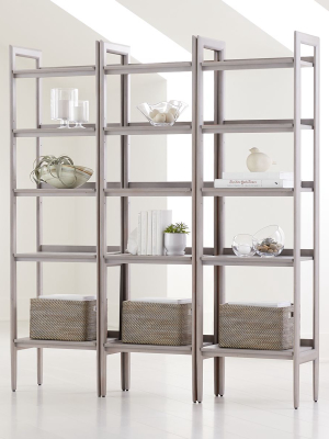 Tate Stone Bookcases, Set Of 3