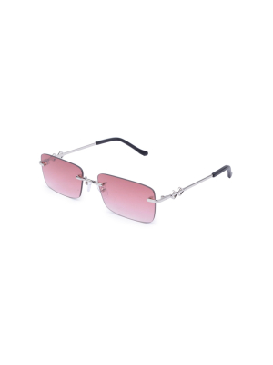 Layla Square-frame Metal Sunglasses