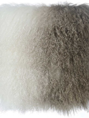 Tibetan Sheep Pillow White/brown