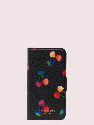 Spencer Cherries Iphone 8 Magnetic Wrap Folio Case