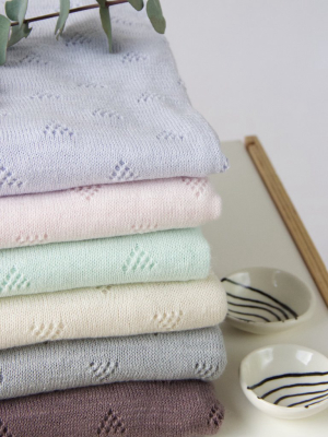 Little Triangle Blanket Mint