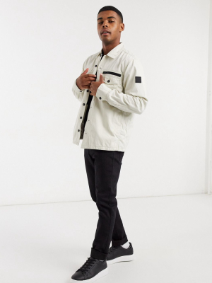 Boss Lovel Lightweight Jacket In Stone