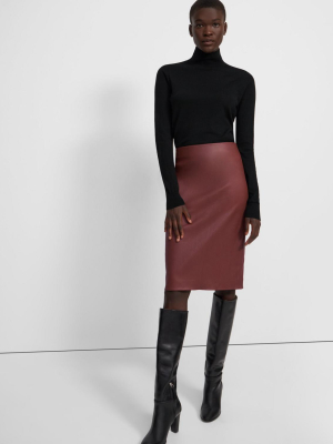 Pencil Skirt In Leather