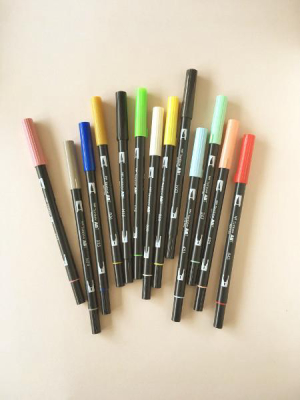 Tombow Dual Brush Pens - Various Colours