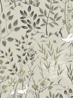 Aspen Wallpaper In Off-white From The Traveler Collection By Ronald Redding