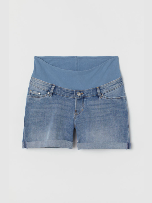 Mama Denim Shorts