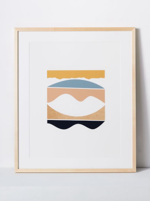 Kate Arends Framed Print - Wave