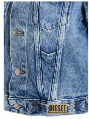 Diesel De-limmy Cropped Denim Jacket