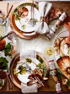 Curved Hammered Copper Napkin Ring