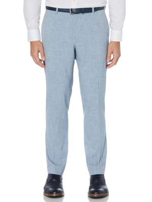 Slim Fit Non-iron Heathered Stretch Dress Pant