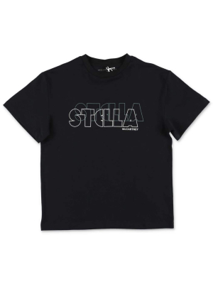 Stella Mccartney Kids Logo Printed T-shirt